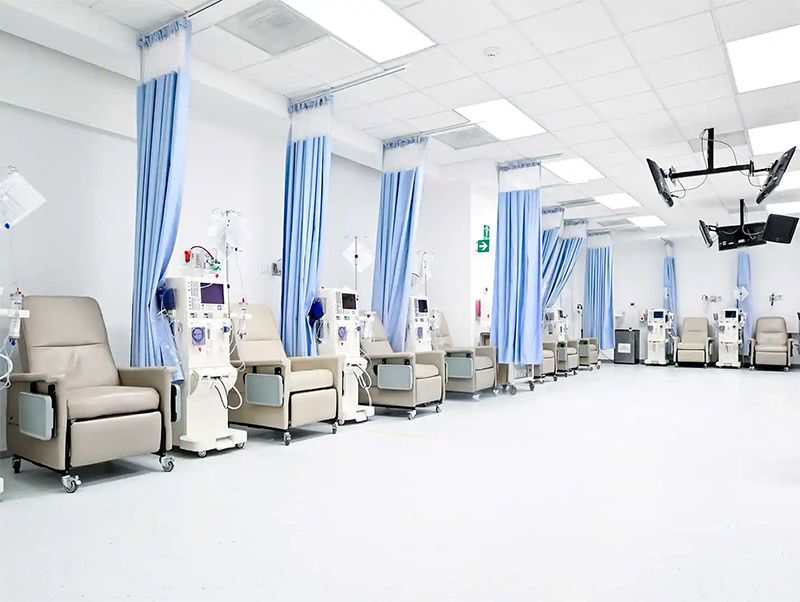 Medical environment dialysis room leak detection Aquilar